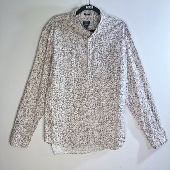 J. Crew Factory Other - J.Crew Factory Men’s XL Slim Fit Floral Button-Up Shirt Pink Stretch